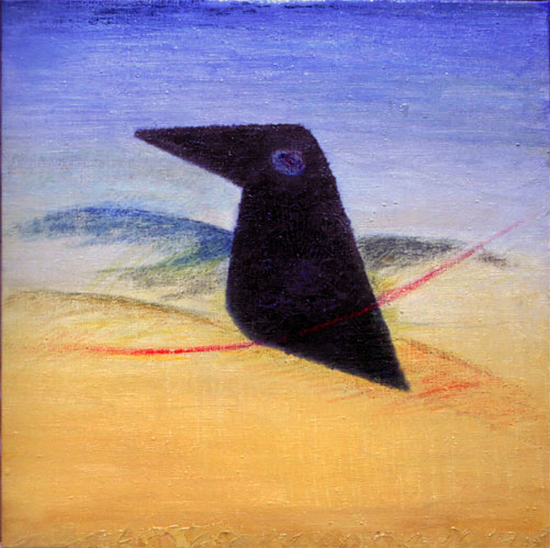 "Boboc" birds painting by Dumitru Verdianu