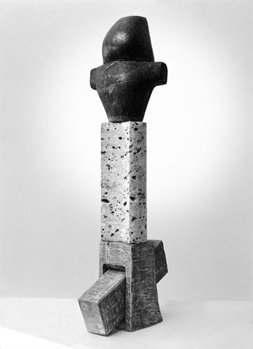 abstract sculpture for sale - "My Cross" by Dumitru Verdianu