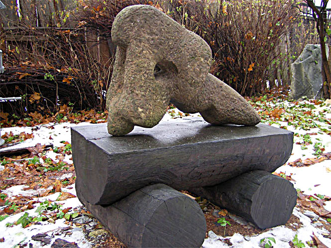stone sculpture for sale - "Yin and Yang-The Fight" by Dumitru Verdianu