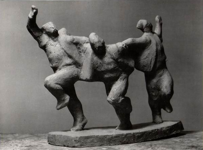 figurative sculpture for sale - "Dance" by Dumitru Verdianu