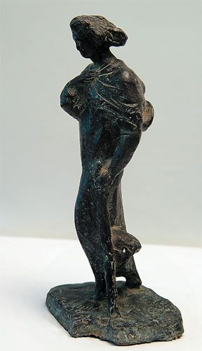 "Mihail Eminescu" - figurative sculpture for sale  by Dumitru Verdianu