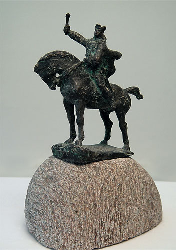 "Stefan cel Mare" - figurative sculpture for sale  by Dumitru Verdianu