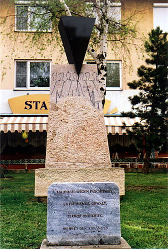 MONUMENTAL Sculpture - "Monument against Fascism, Racism, War and Violence" by Dumitru Verdianu