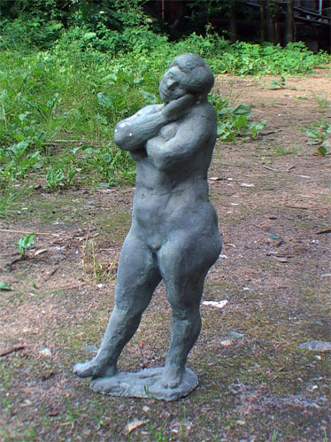 "Nude" by Dumitru Verdianu - metal sculpture for sale