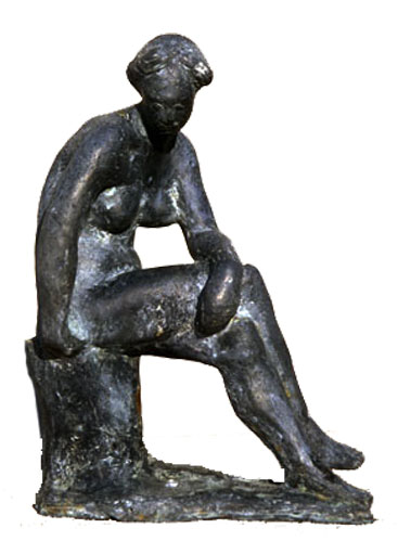 "Sitting Nude" by Dumitru Verdianu